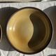 Set of 8 brown-rimmed stoneware deep plates Atelier Saint Simon D19.5