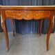 Table à jeu style Louis XV en marqueterie