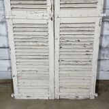 Pair of white shutters