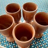 5 mazagran vintage en grès