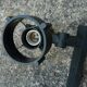 Ramp of black spotlights, vintage 1980s