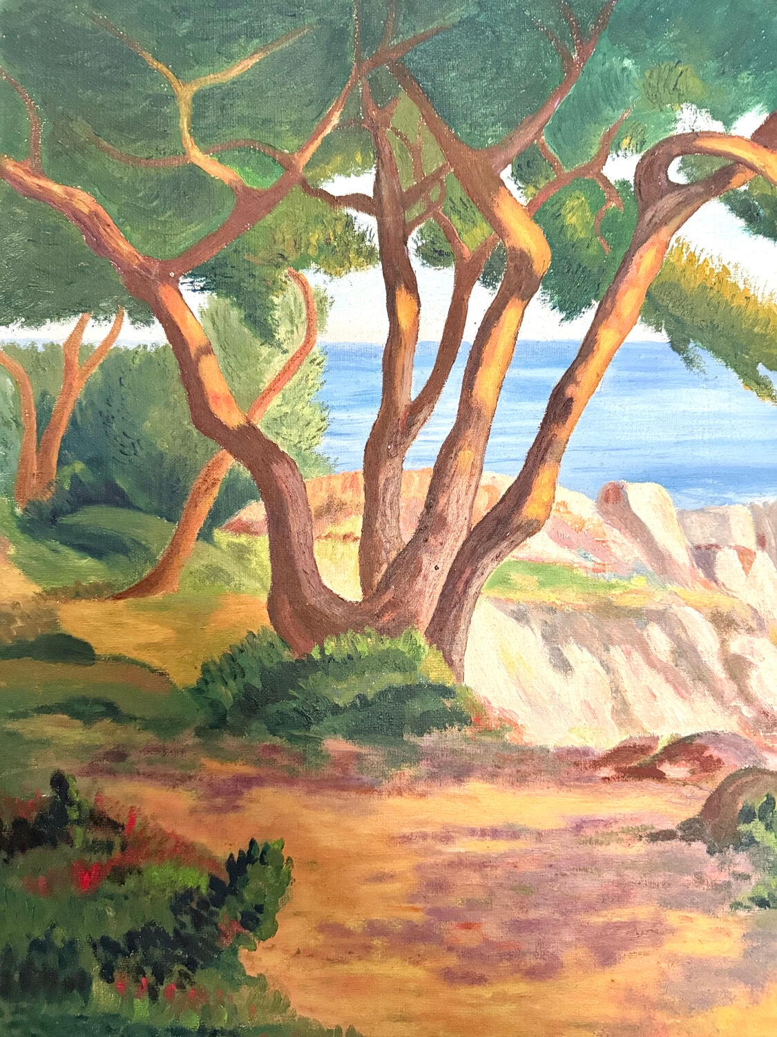 Oil on canvas by Raymond JAFFRÉ (1918-2003)