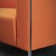 Enrico Franzolini Steel 2000 Orange Armchair for Moroso, Italy