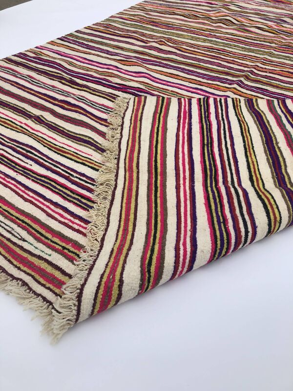 tapis antique berbère vintage vintage d’Afrique du Nord fait à la main - tapis de zone 272x180