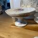 Set of flowered porcelain tableware