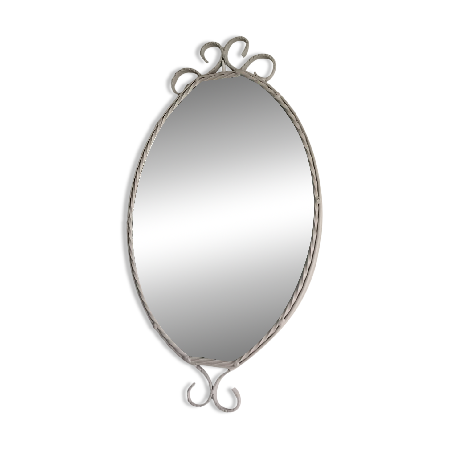 Vintage wrought iron mirror