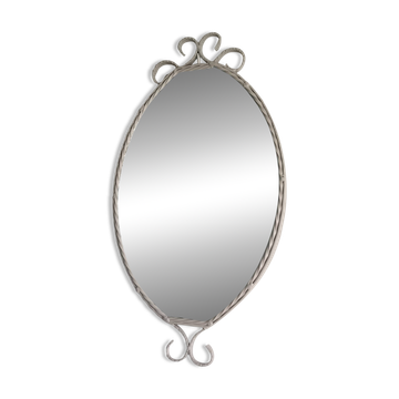 Vintage wrought iron mirror
