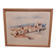 Tableau village de provence reproduction of a watercolour by guy ameye