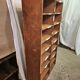 Meuble casier en bois 1960