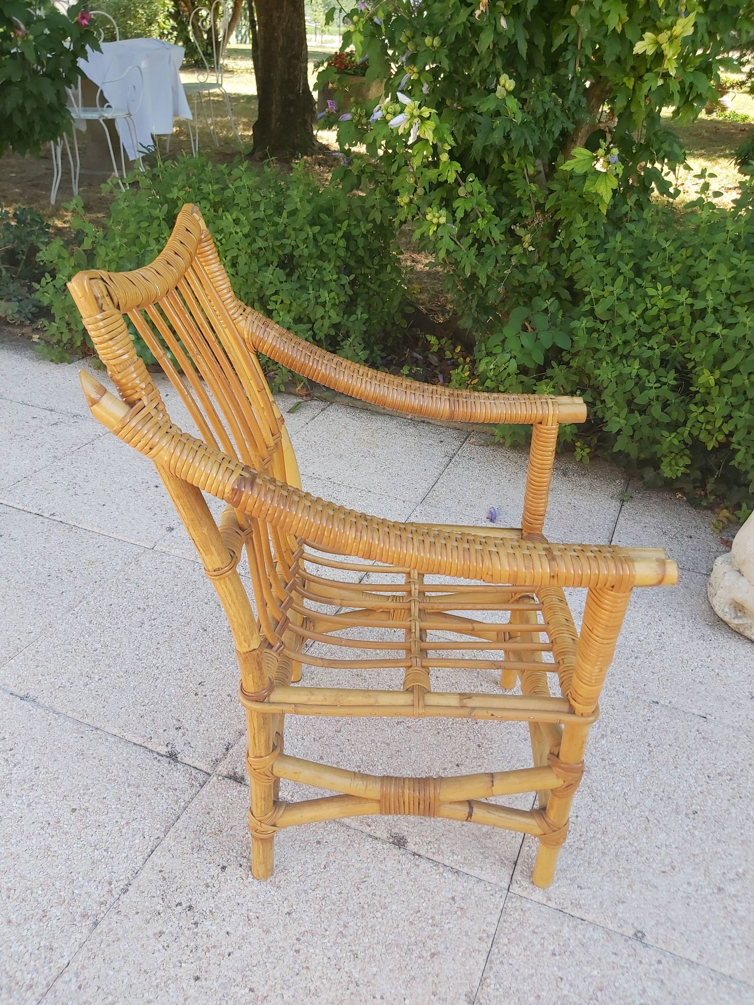 Fauteuil enfant en rotin