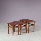 1950s Nesting tables by Poul Hundevad for Fabian, Denmark