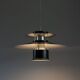 Vintage Danish black shell pendant lamp