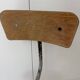 Vintage workshop chair in metal and wood, industrial style.
