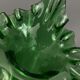 Pair of Marie Gregory vases in green floral decoration enamelled 1900
