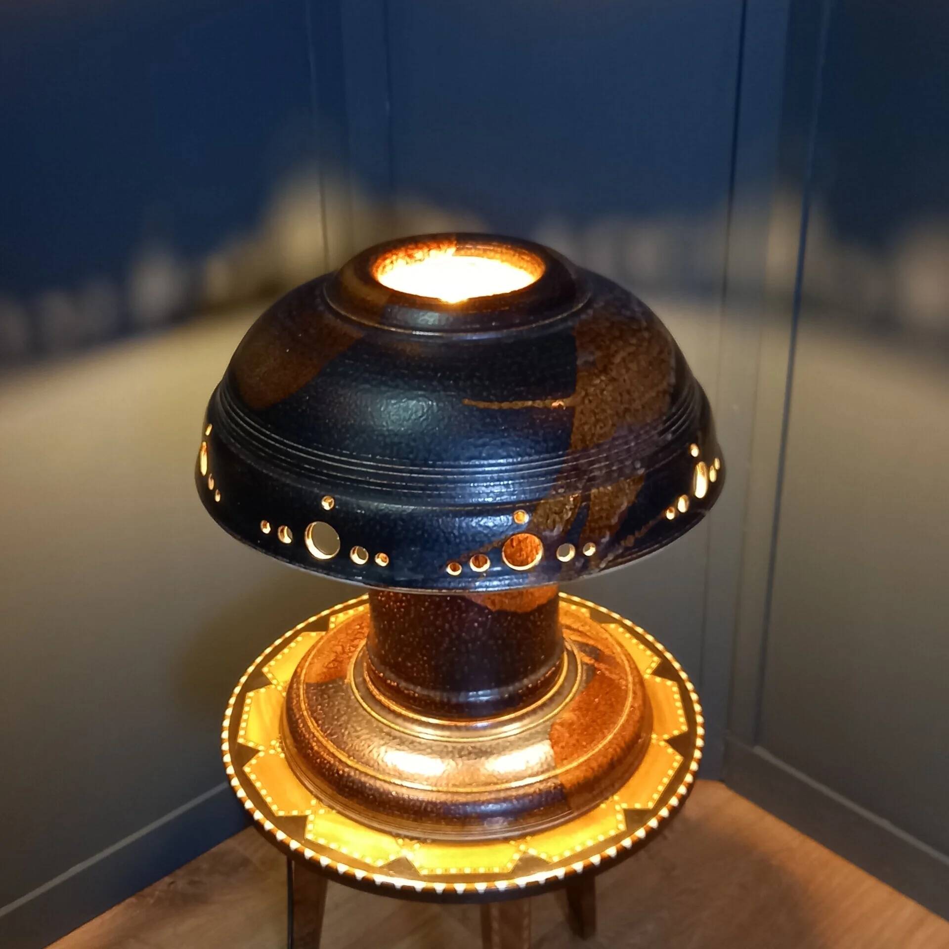 Vintage mushroom lamp