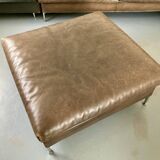 Modular leather sofa design for 12 people.