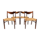 Suite of 4 Scandinavian chairs rosewood - Glyngøre Stolefabrik vintage 60s