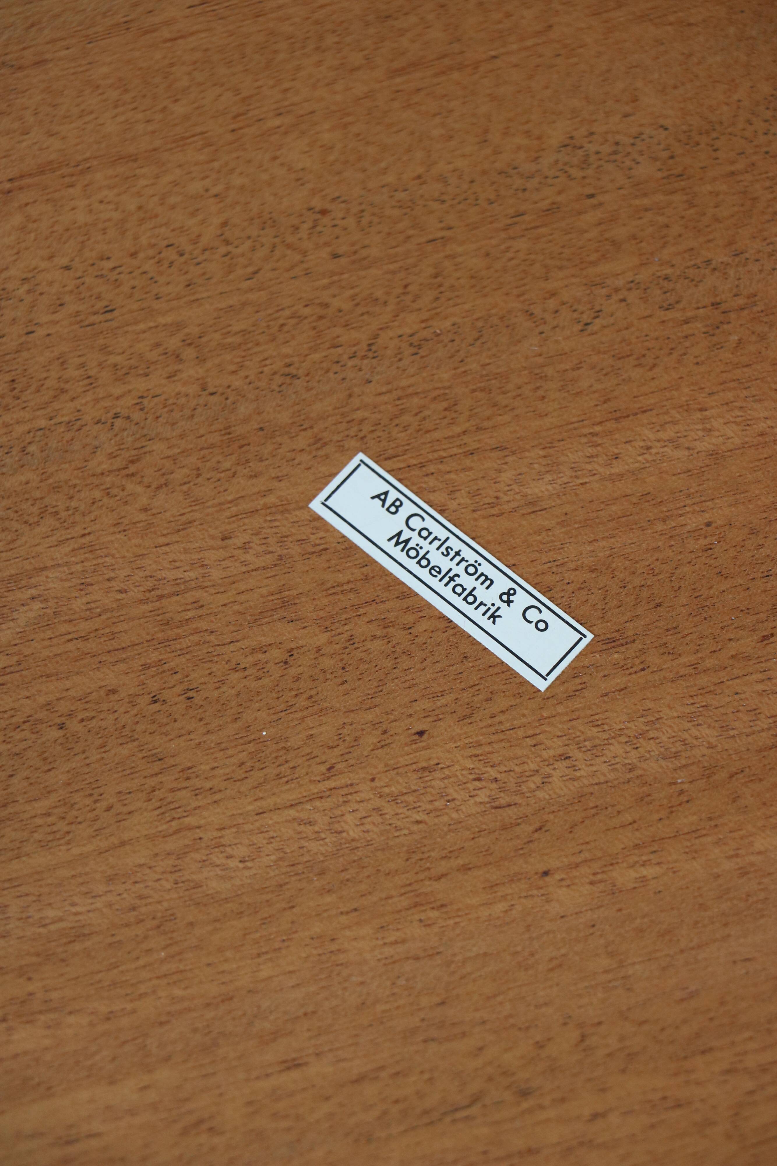 Pair of teak bedside tables, Carlström Möbelfabrik, Sweden 1960