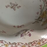 Meuble de salle de bain antique-art avec vasque basculante faïence fleurie