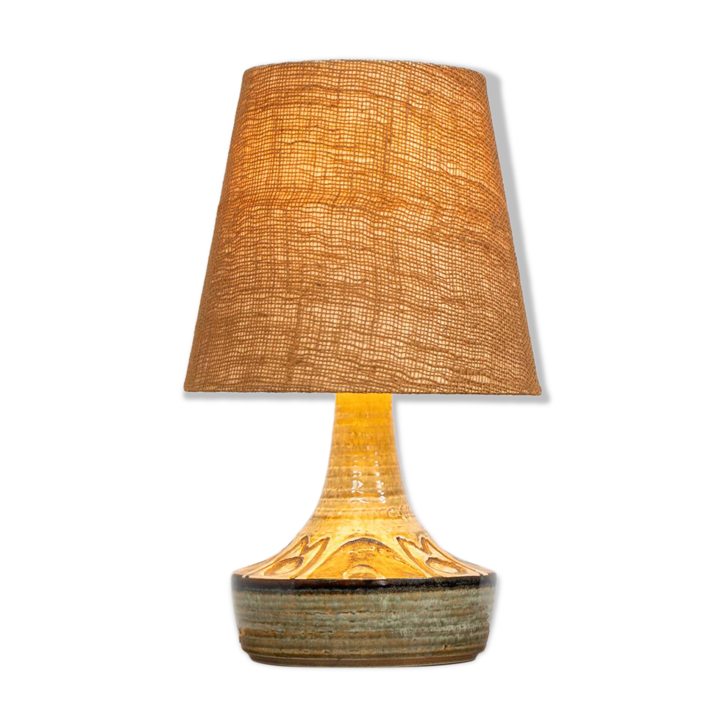 Ceramic table lamp by Søholm for Bornholmsk