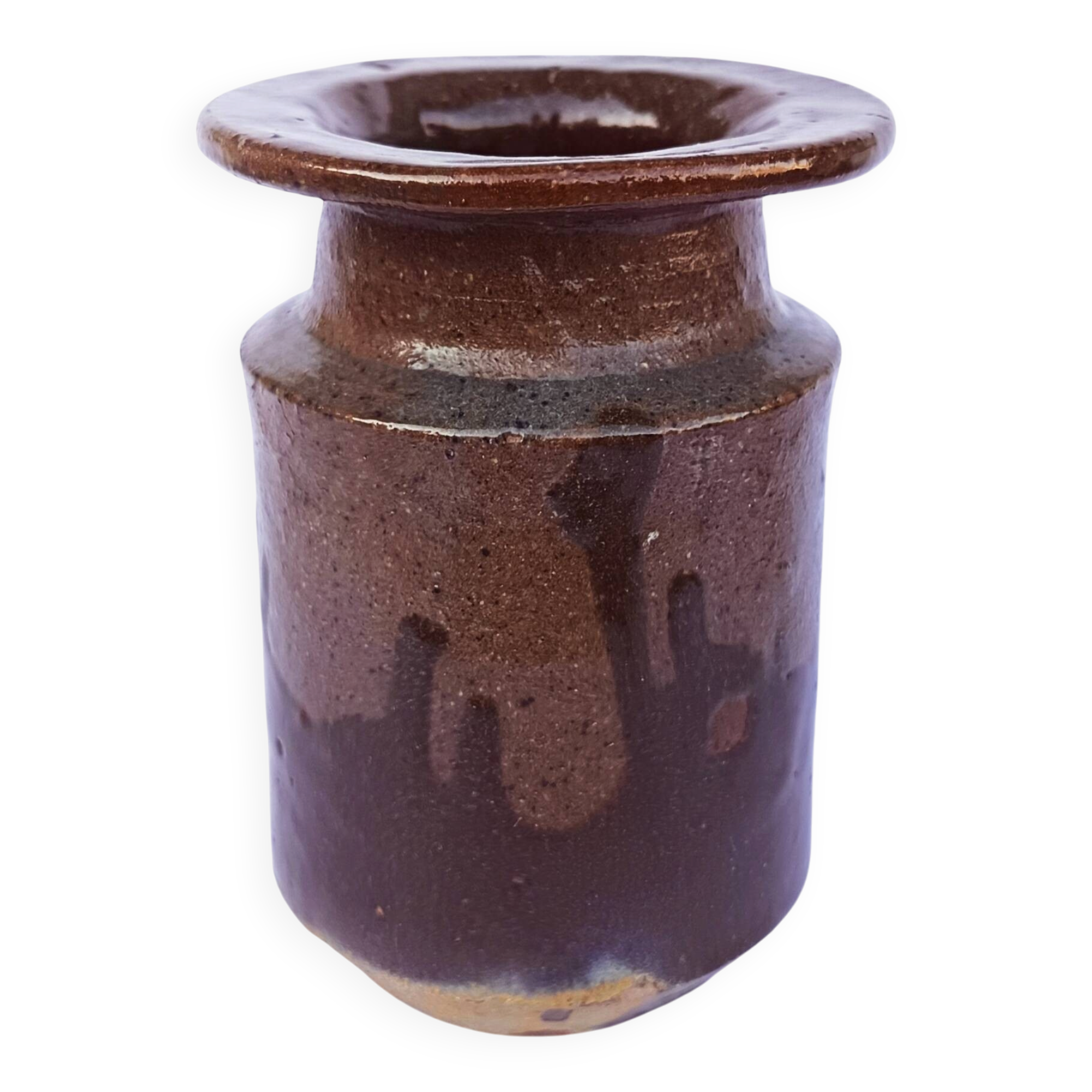 Stoneware vase by Eugène Lion, Saint-Amand-en-Puisaye