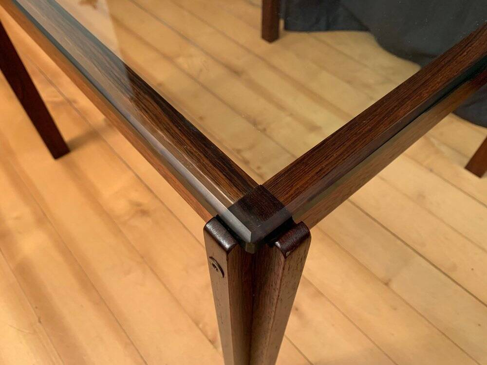 Coffee table rosewood, Denmark, 1970s