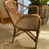 Fauteuil rotin enfant