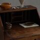 Desk / Chest of drawers in modern Danish oak from the early 20th century with shell handles.
