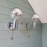 Pair of Space Age wall sconces, Motoko Ishii, Staff Leuchten, 1970