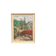 Original Swedish Oil on Canvas – “Village” by P. Agne – Signed – Vintage & Framed