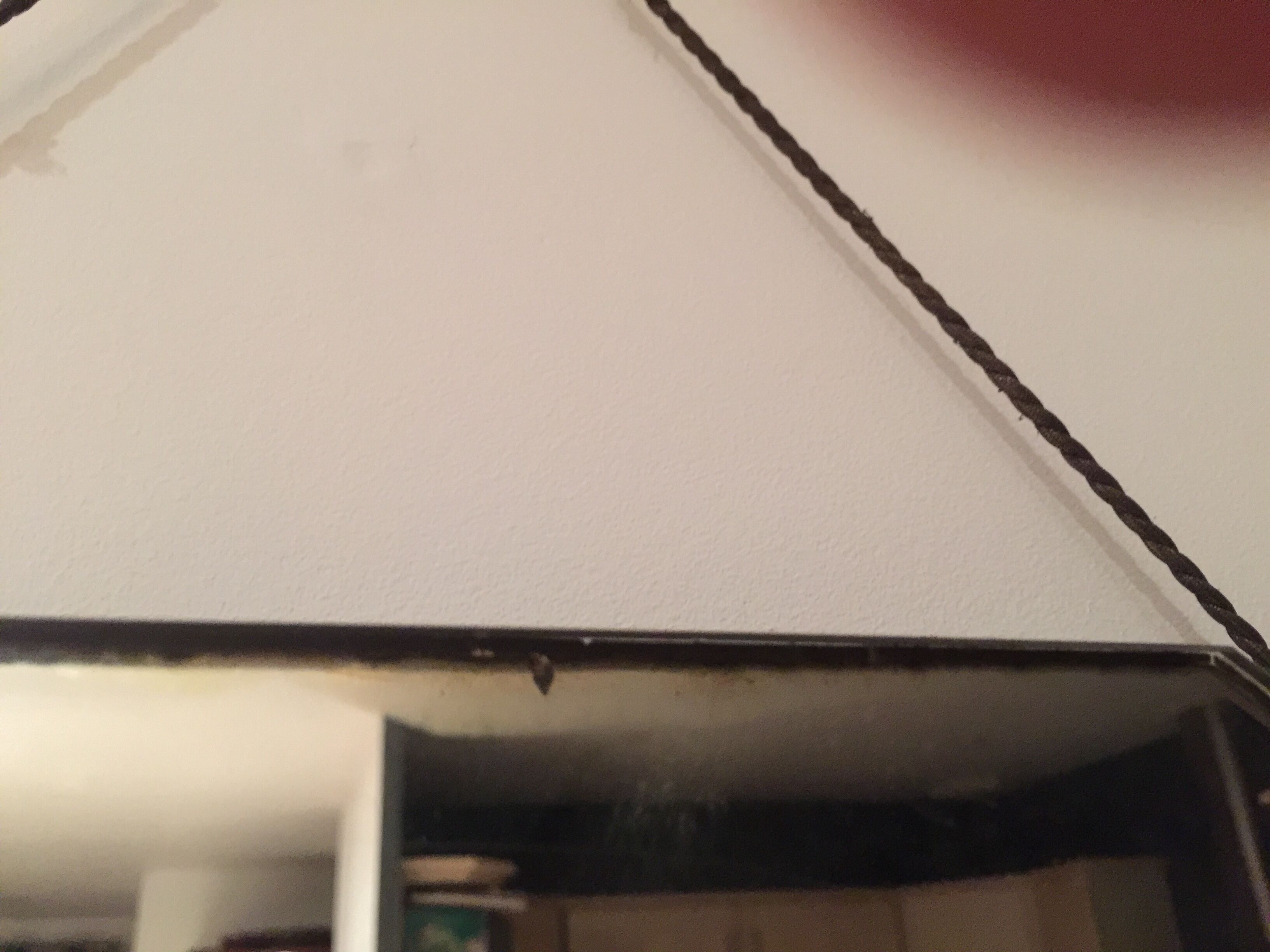 Silver art deco mirror 57x60cm