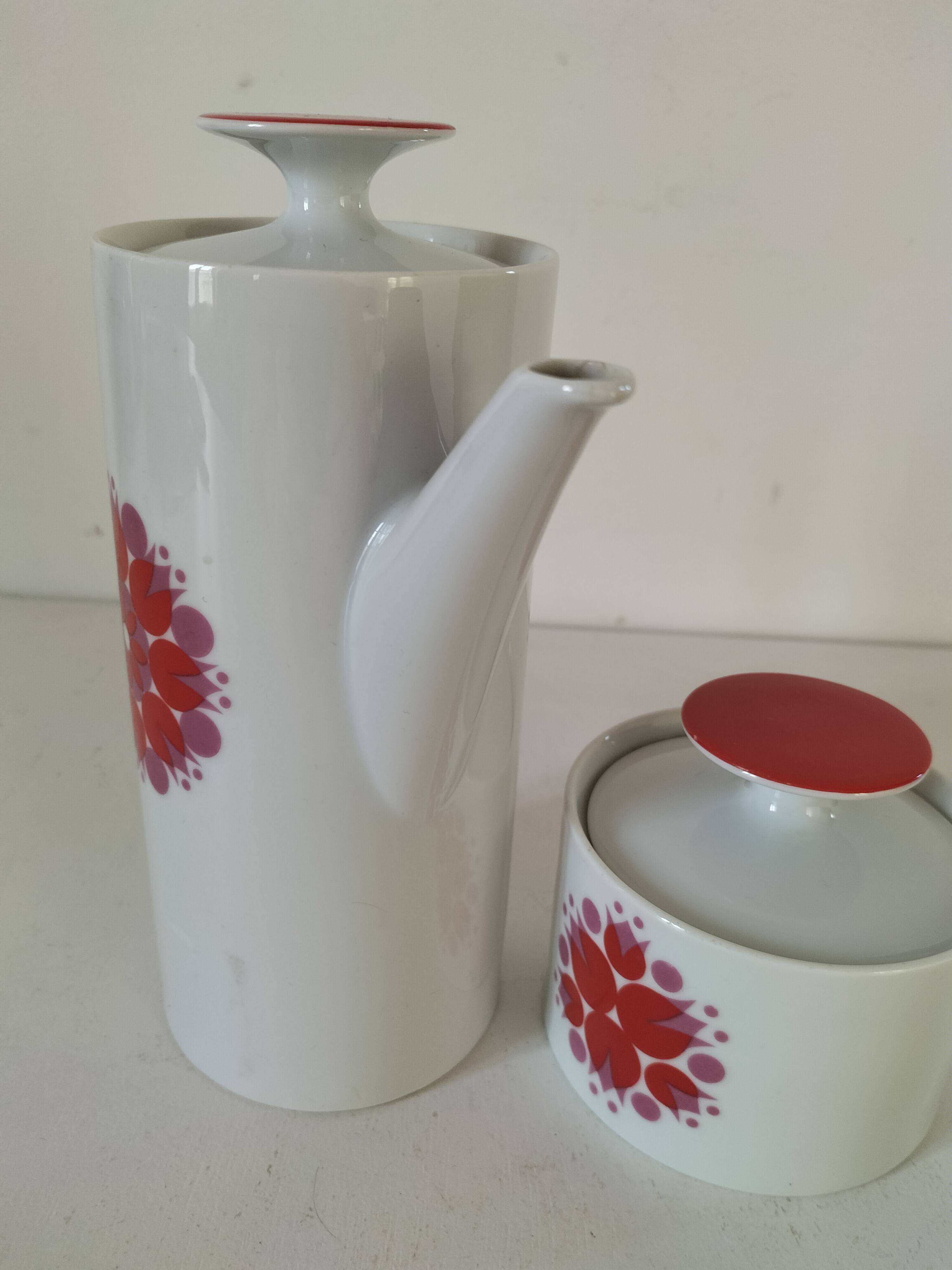 Hans théo baumann coffee pot and sugar bowl for thomas