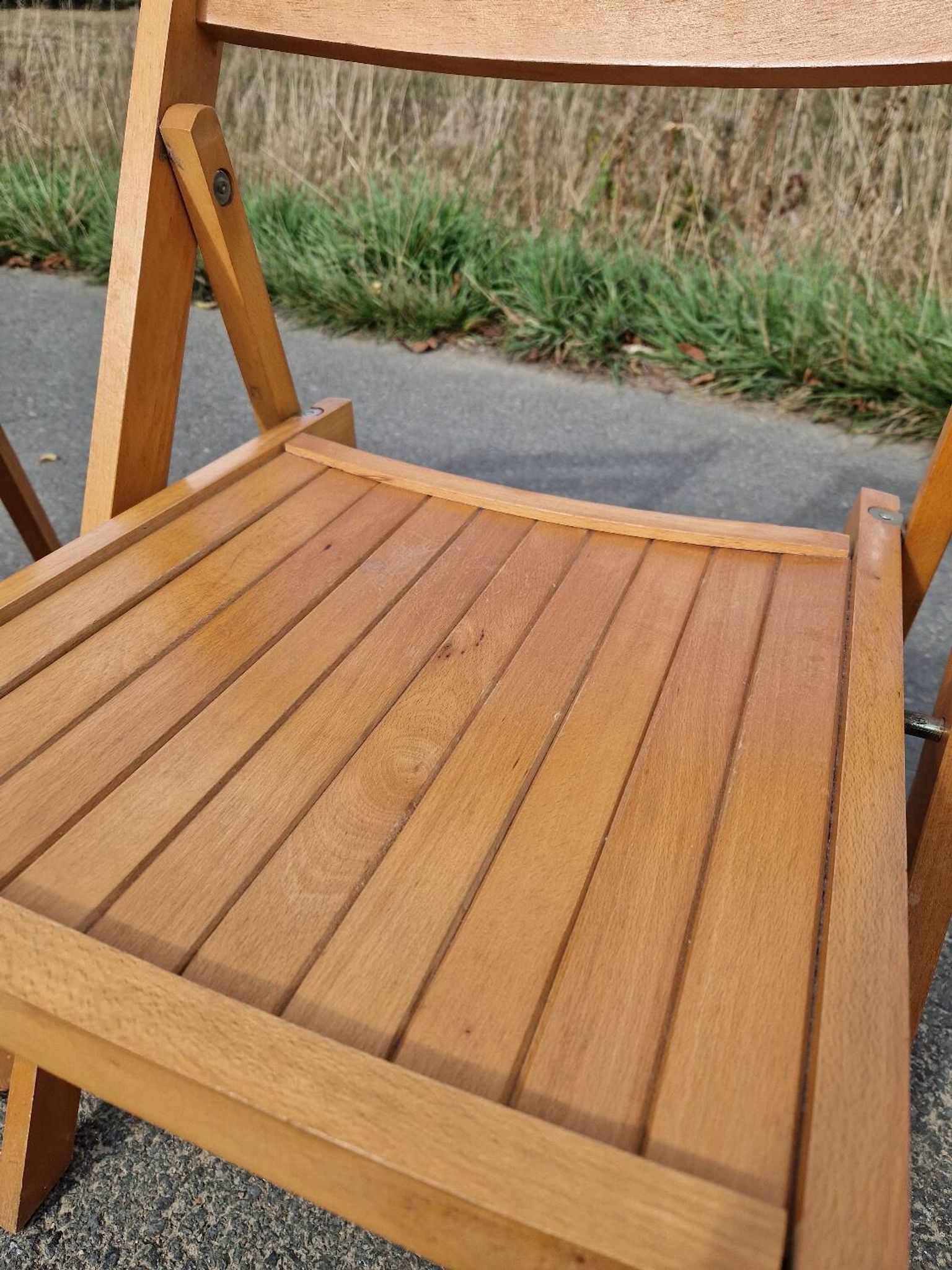 Set of 3 vintage folding chairs