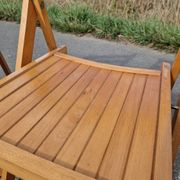Set of 3 vintage folding chairs