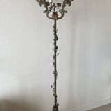 Florentine floor lamp in old painted sheet metal