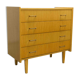 Commode scandinave  4 tiroirs 1990 couleur miel