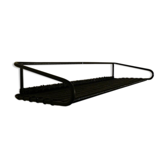 Vintage 1950 rattan shelf.