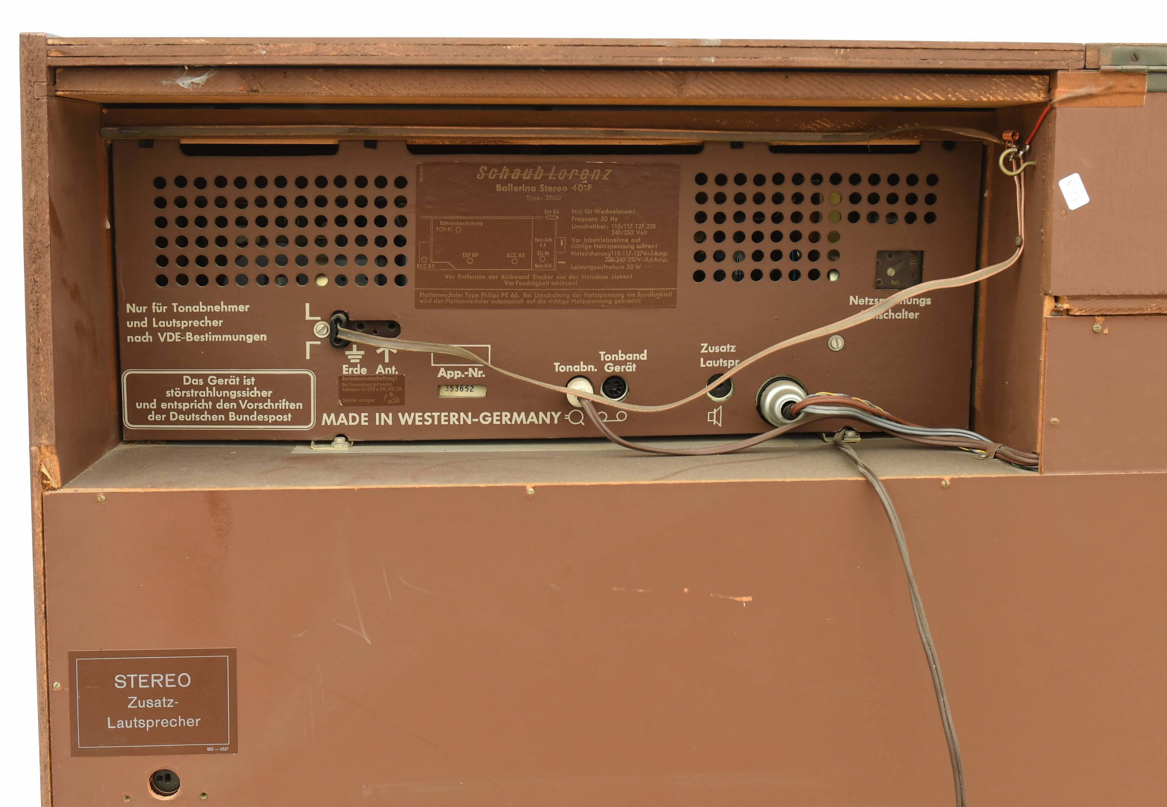 Vintage radio cabinet