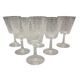 6 vintage Luminarc France arabesque 13 cl stemmed glasses