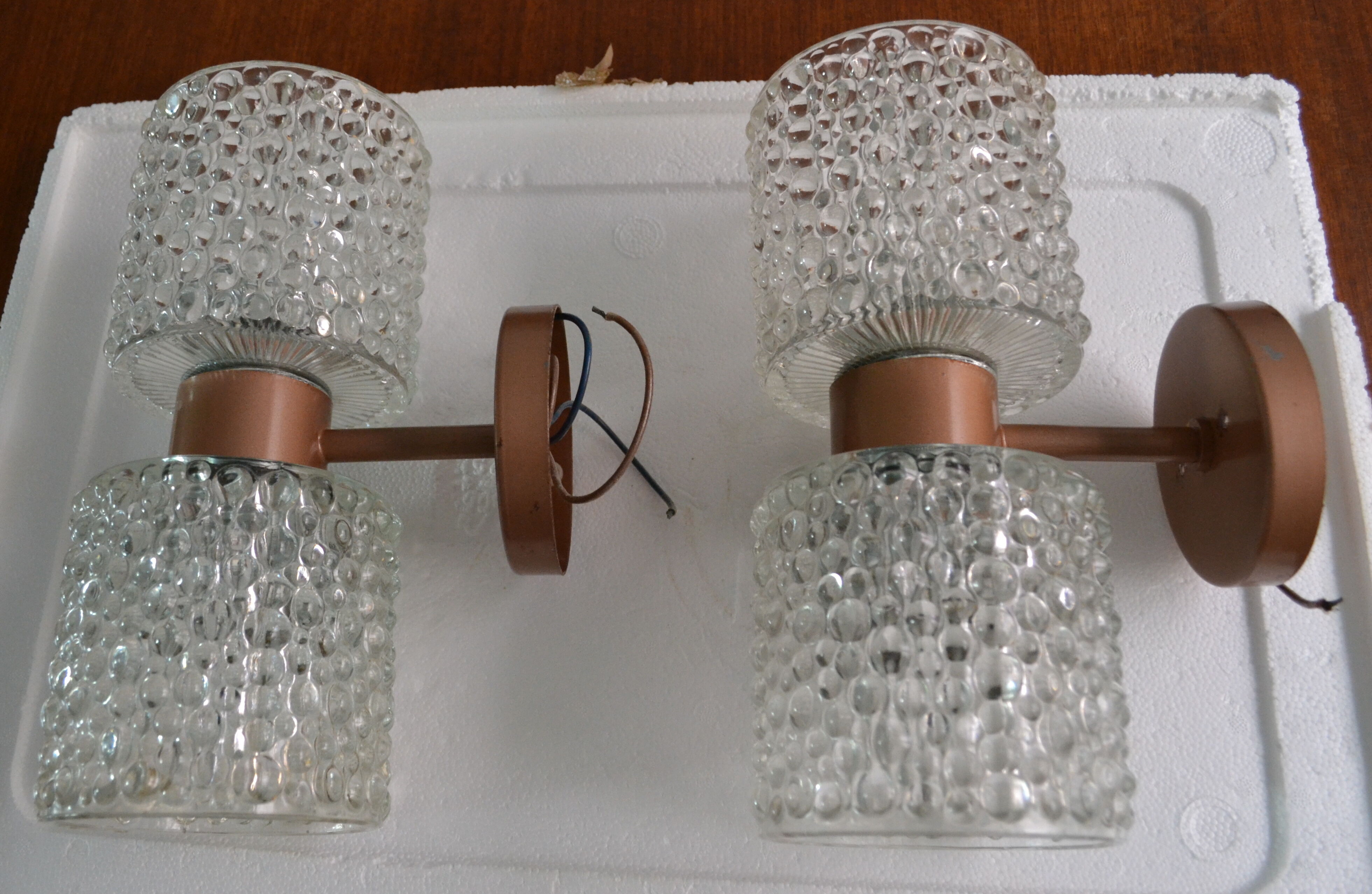J.W Bosman's 60s Raak Pair of wall light