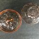 Vintage pink glass candy box