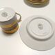 Set of Eleven Porcelain and Pure Gold Coffee Cups by Hutschenreuther, Germa