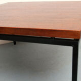 1960s coffee table in teak and metal
