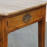 French Antique Dining Table / Desk with Drawer – Late 18th Century