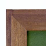 Armoire italienne vintage en teck et velours, années 1960