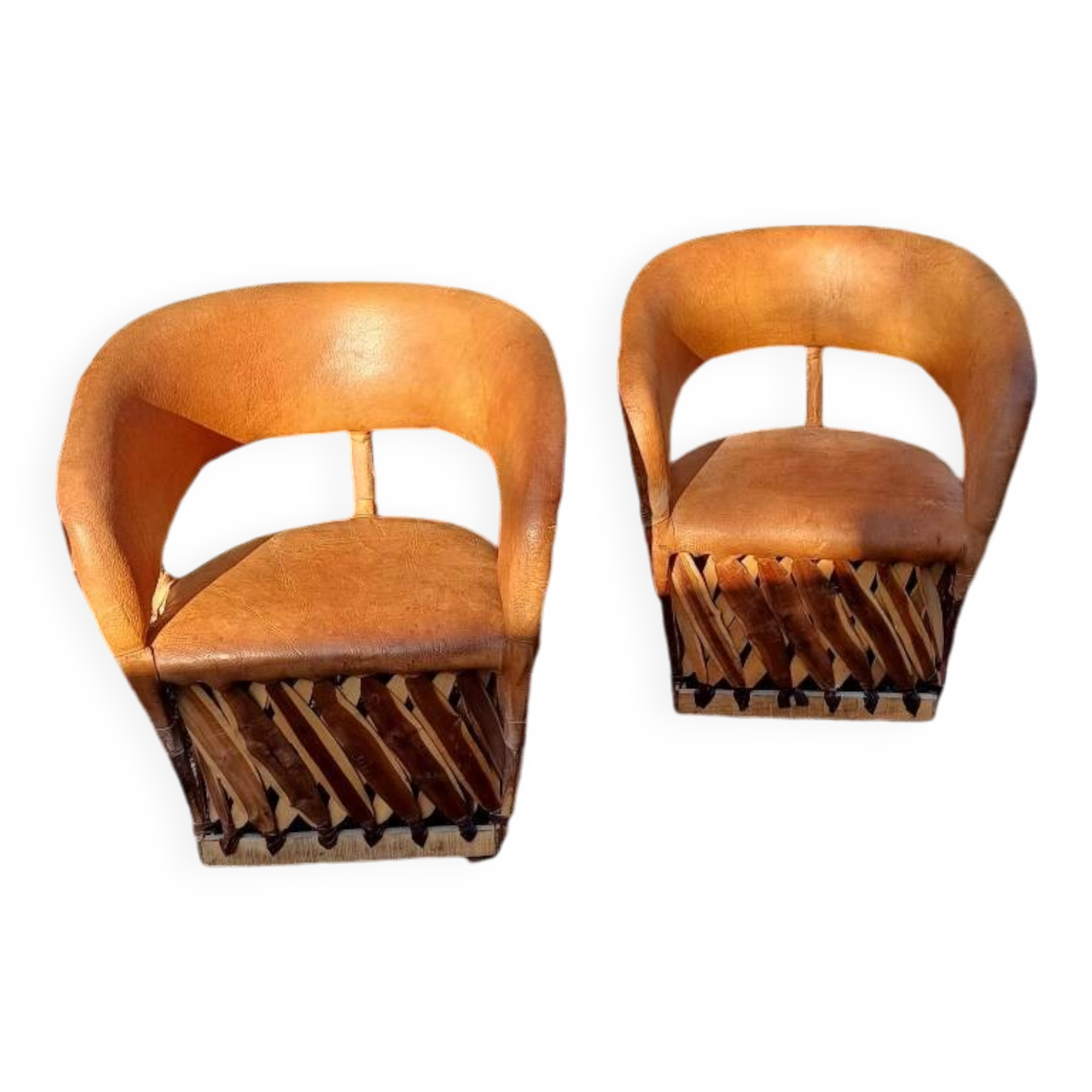 Pair of Mexican armchairs