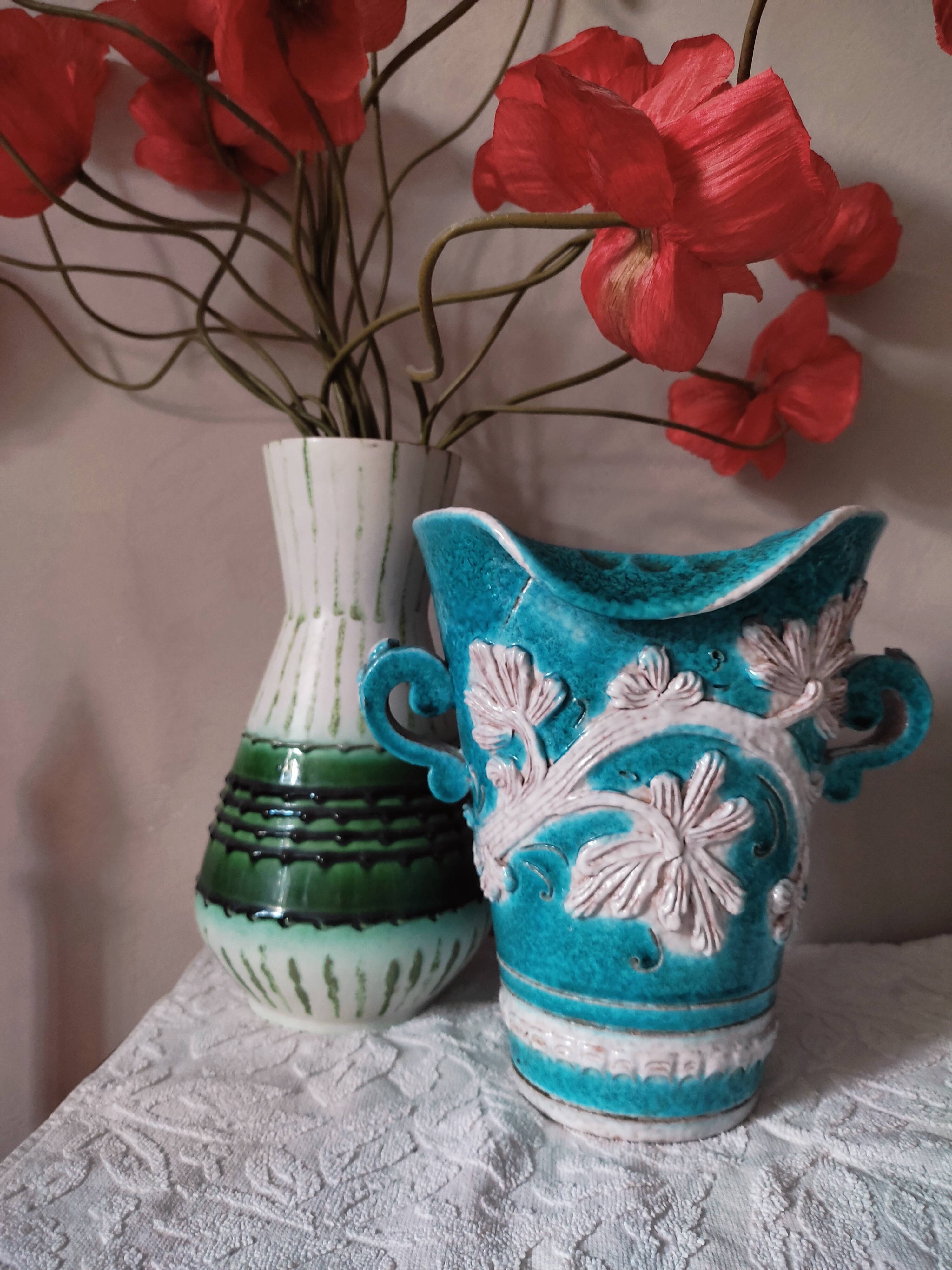 Baroque ceramic vase