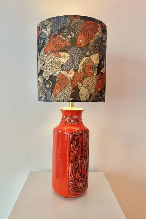 Table lamp from the 1960s, Bay vase - Bodo Mans