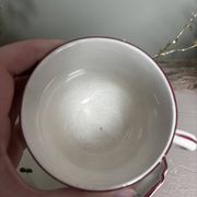 Duo of cups and saucers Old Saint Amand