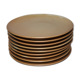 Service 9 flat plates sandstone Village CNP France